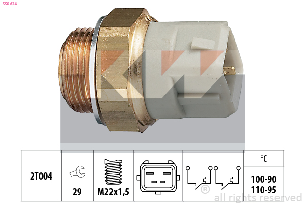 KW Ventilátor kapcsoló 550624_KW